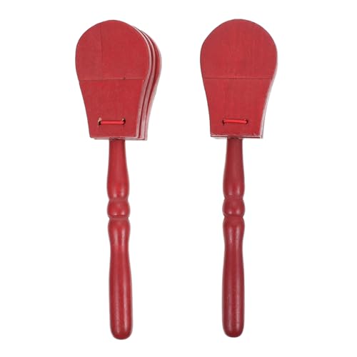 BESPORTBLE 2 Stück Holz Kastagnetten Teilig Percussion Musikinstrument mit Langem Griff Sicherer Holzspielzeug für Vorschule Fördert Rhythmusgefühl und Musikalisches Interesse BESPORTBLE 2 Stück Holz Kastagnetten Teilig Percussion Musikinstrument mit Langem Griff Sicherer Holzspielzeug für Vorschule Fördert Rhythmusgefühl und Musikalisches Interesse von BESPORTBLE