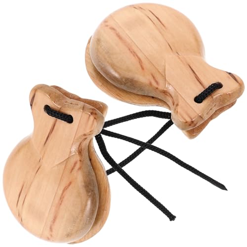 BESPORTBLE 2 Stück Holz Kastagnetten Traditionelles Percussion Instrument für Tanz Spiel für Vorschule Fördert Musikalische Kreativität und Soziale Fähigkeiten BESPORTBLE 2 Stück Holz Kastagnetten Traditionelles Percussion Instrument für Tanz Spiel für Vorschule Fördert Musikalische Kreativität und Soziale Fähigkeiten von BESPORTBLE