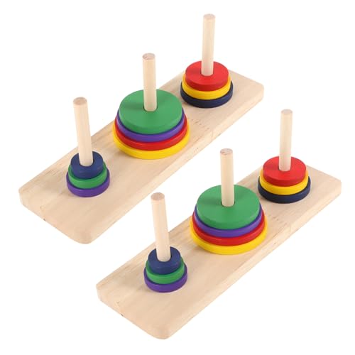 BESPORTBLE 2 Stück Holz Puzzle Hanoi Tower für Erwachsene Kreatives Denkspiel für DIY Partys und Zuhause Fördert und Kreativität BESPORTBLE 2 Stück Holz Puzzle Hanoi Tower für Erwachsene Kreatives Denkspiel für DIY Partys und Zuhause Fördert und Kreativität von BESPORTBLE