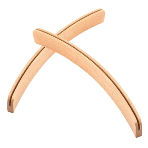 BESPORTBLE 2 Stück Holz Spielkartenhalter Elegante Gebogene Kartenständer für Spiele Vielseitig Einsetzbar für Karten Fotos und Mehr Stabil und Zuverlässig für Erwachsene und Senioren von BESPORTBLE
