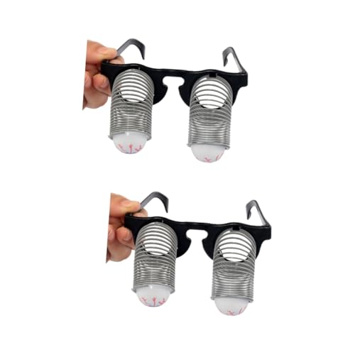 BESPORTBLE 2 Stück Horror Augengläser mit Federspiralen Wackelnde Augäpfel Partybrille für Halloween Kostüm Lustige Gruselbrille für Erwachsene und Auffälliges Verkleidungszubehör BESPORTBLE 2 Stück Horror Augengläser mit Federspiralen Wackelnde Augäpfel Partybrille für Halloween Kostüm Lustige Gruselbrille für Erwachsene und Auffälliges Verkleidungszubehör von BESPORTBLE