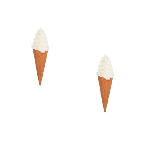 BESPORTBLE 2 Stück Künstliche Eistüte Deko Realistisches Eiscreme Modell für Fotografie Ladendekoration Lernspielzeug Weiß BESPORTBLE 2 Stück Künstliche Eistüte Deko Realistisches Eiscreme Modell für Fotografie Ladendekoration Lernspielzeug Weiß von BESPORTBLE