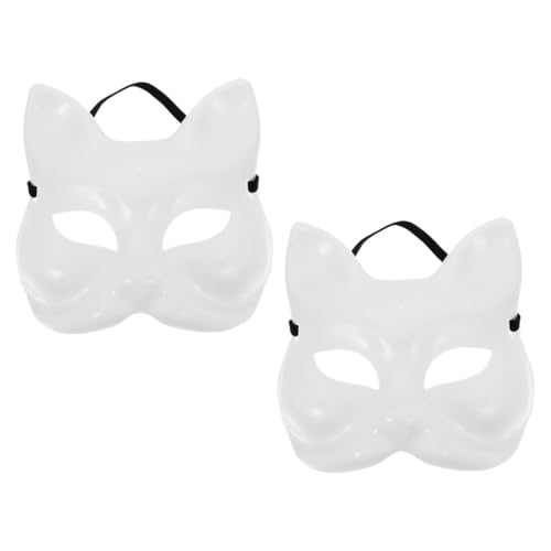 BESPORTBLE 2 Stück Leere Fuchs Masken Bemalen DIY Karneval Fasching Maske Atmungsaktive Halloween Kostüm Masquerade Masken für Frauen und Partydeko BESPORTBLE 2 Stück Leere Fuchs Masken Bemalen DIY Karneval Fasching Maske Atmungsaktive Halloween Kostüm Masquerade Masken für Frauen und Partydeko von BESPORTBLE