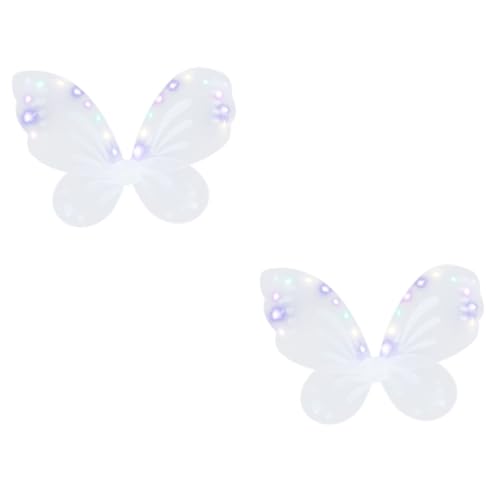 BESPORTBLE 2 Stück Leuchtende Schmetterlingsflügel Leichtem und Vliesstoff Strapazierfähige Kinderflügel für Mädchen für Halloween Karneval Geburtstags und Cosplay Party Bezauberndes BESPORTBLE 2 Stück Leuchtende Schmetterlingsflügel Leichtem und Vliesstoff Strapazierfähige Kinderflügel für Mädchen für Halloween Karneval Geburtstags und Cosplay Party Bezauberndes von BESPORTBLE
