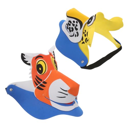 BESPORTBLE 2 Stück Lustige Tiger Leopard Kopfbedeckung für Eltern Junge Mädchen Aktivitäten Cartoon Tierkostüm Hut für Aufführungen und Partys BESPORTBLE 2 Stück Lustige Tiger Leopard Kopfbedeckung für Eltern Junge Mädchen Aktivitäten Cartoon Tierkostüm Hut für Aufführungen und Partys von BESPORTBLE