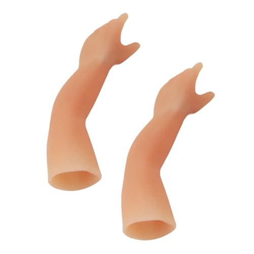 BESPORTBLE 2 Stück Magische Kleine Hand Zauberspielzeug Halloween Party Requisit Realistisch Farbige Fingerillusion für Münzverschwinden Witzige Show Prop für Zaubertricks und Scherzartikel von BESPORTBLE