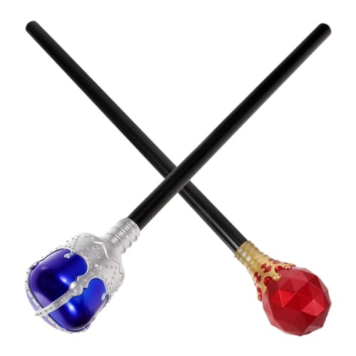 BESPORTBLE 2 Stück Magische Scepter für Halloween Lustiges Design Leuchtend für Schulaufführungen und Kreative Aktivitäten von BESPORTBLE