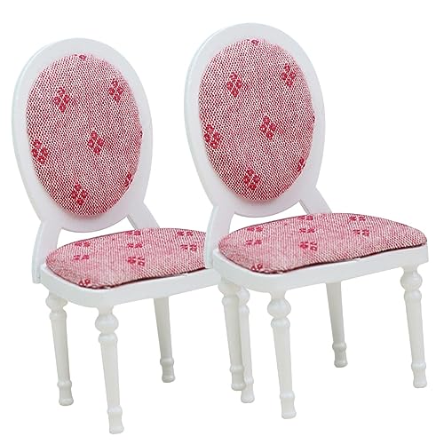 BESPORTBLE 2 Stück Maßstab Weiß Vintage Stil Micro Furniture Dollhouse Chair Kinderspielzeug für Kreative Rollenspiele und Wohnzimmereinrichtung BESPORTBLE 2 Stück Maßstab Weiß Vintage Stil Micro Furniture Dollhouse Chair Kinderspielzeug für Kreative Rollenspiele und Wohnzimmereinrichtung von BESPORTBLE