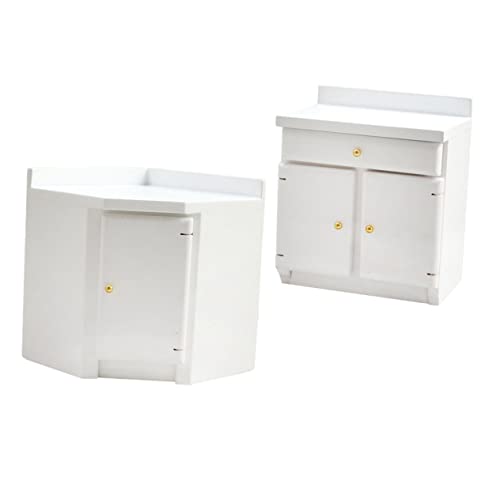 BESPORTBLE 2 Stück Maßstab Weißes Küchen Eck und Flachschrank Handgefertigte Holzmöbel Dekoratives Miniatur Schrank Modell für DIY Tiny House für Bastler BESPORTBLE 2 Stück Maßstab Weißes Küchen Eck und Flachschrank Handgefertigte Holzmöbel Dekoratives Miniatur Schrank Modell für DIY Tiny House für Bastler von BESPORTBLE