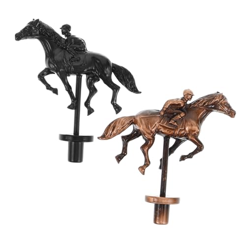 BESPORTBLE 2 Stück Metallpferdefigur Set für Pferderennen Brettspiel Kreative Legierung Robust und Detailreich als Spielersatz und Sammlerstück für Familien und Spieler von BESPORTBLE