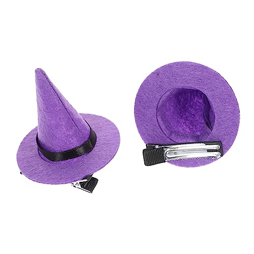 BESPORTBLE 2 Stück Mini Hexenhut Haarclips Halloween Haarschmuck Damen Party Cosplay Zubehör BESPORTBLE 2 Stück Mini Hexenhut Haarclips Halloween Haarschmuck Damen Party Cosplay Zubehör von BESPORTBLE