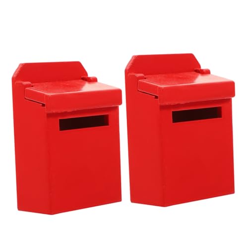 BESPORTBLE 2 Stück Miniatur Briefkasten Modell Farbige Holzfigur für Puppenhaus Dekoration Realistisches Design Langlebig und Sicher für Lernspielzeug BESPORTBLE 2 Stück Miniatur Briefkasten Modell Farbige Holzfigur für Puppenhaus Dekoration Realistisches Design Langlebig und Sicher für Lernspielzeug von BESPORTBLE