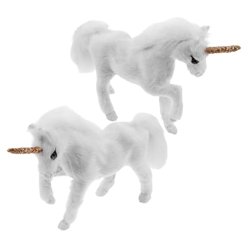 BESPORTBLE 2 Stück Miniatur Einhorn Figuren aus Kunstfell Realistische Kleine Tierornamente Handgefertigt Leicht und Tragbar als Wohn Schlafzimmerdeko Sowie Fotorequisite für Kinderzimmer BESPORTBLE 2 Stück Miniatur Einhorn Figuren aus Kunstfell Realistische Kleine Tierornamente Handgefertigt Leicht und Tragbar als Wohn Schlafzimmerdeko Sowie Fotorequisite für Kinderzimmer von BESPORTBLE