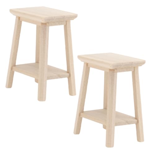 BESPORTBLE 2 Stück Miniatur Hocker aus Holz Dekorative Möbel für Puppenhäuser Kreative Miniatur Deko für Schlafzimmer Wohnzimmer und Küche DIY Zubehör für Mini Crafts BESPORTBLE 2 Stück Miniatur Hocker aus Holz Dekorative Möbel für Puppenhäuser Kreative Miniatur Deko für Schlafzimmer Wohnzimmer und Küche DIY Zubehör für Mini Crafts von BESPORTBLE