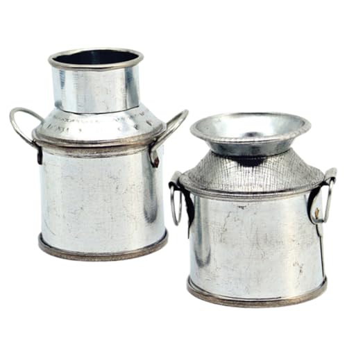 BESPORTBLE 2 Stück Miniatur Metal Eimer Mini Milchkrüge für Puppenhaus Dekoration Zubehör für Kreative Landschaften und Miniaturmodelle für DIY Projekte BESPORTBLE 2 Stück Miniatur Metal Eimer Mini Milchkrüge für Puppenhaus Dekoration Zubehör für Kreative Landschaften und Miniaturmodelle für DIY Projekte von BESPORTBLE
