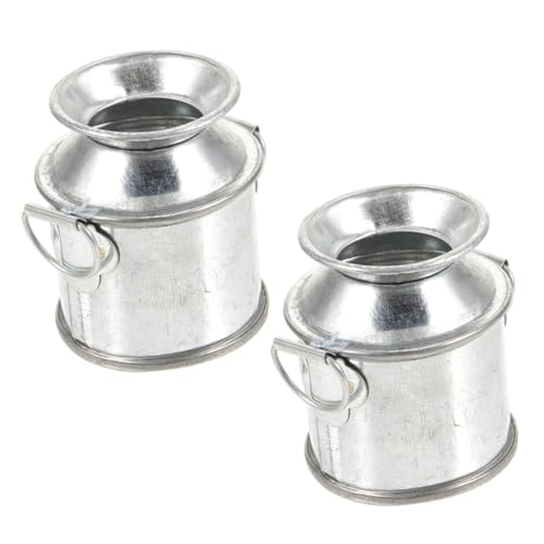 BESPORTBLE 2 Stück Miniatur Milchkanne und Eimer Dekorative Mini Vasen für Puppenhaus und Tischdeko für Kleine Blumenarrangements und Kreatives Basteln BESPORTBLE 2 Stück Miniatur Milchkanne und Eimer Dekorative Mini Vasen für Puppenhaus und Tischdeko für Kleine Blumenarrangements und Kreatives Basteln von BESPORTBLE