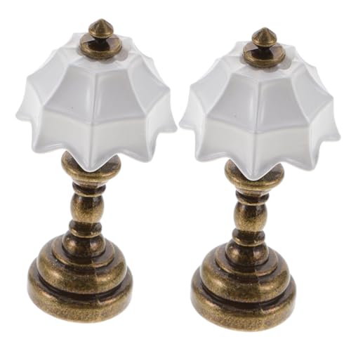 BESPORTBLE 2 Stück Miniatur Schlafzimmerlampe Metall Nachttischlampe für Puppenhaus Dekorativer Tischleuchte für Miniaturmodelle für DIY Puppenhaus Szenen BESPORTBLE 2 Stück Miniatur Schlafzimmerlampe Metall Nachttischlampe für Puppenhaus Dekorativer Tischleuchte für Miniaturmodelle für DIY Puppenhaus Szenen von BESPORTBLE