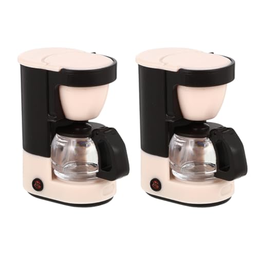 BESPORTBLE 2 Stück Miniatur-kaffeemaschinen Im Maßstab 1:12 Für Puppenhäuser, Mini-küchengeräte, Modell, Realistische Mini-kaffeemaschine Für Puppenhaus-Dekoration von BESPORTBLE