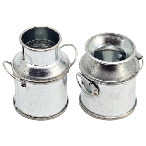 BESPORTBLE 2 Stück Miniature Metal Milk Jug Mini Blumenbucket Mini Haus Deko für Puppenhaus und Mikro Umgebungen als Lernspielzeug für Leicht und Platzsparend zur Aufbewahrung Kleiner BESPORTBLE 2 Stück Miniature Metal Milk Jug Mini Blumenbucket Mini Haus Deko für Puppenhaus und Mikro Umgebungen als Lernspielzeug für Leicht und Platzsparend zur Aufbewahrung Kleiner von BESPORTBLE