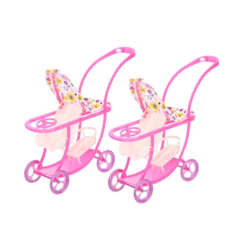BESPORTBLE 2 Stück Miniaturer Puppenwagen Realistisches für Kleinkinder Tragbar und Rollenspiel für Mini Dollhouses Perfektes Zubehör für Fantasievolles BESPORTBLE 2 Stück Miniaturer Puppenwagen Realistisches für Kleinkinder Tragbar und Rollenspiel für Mini Dollhouses Perfektes Zubehör für Fantasievolles von BESPORTBLE