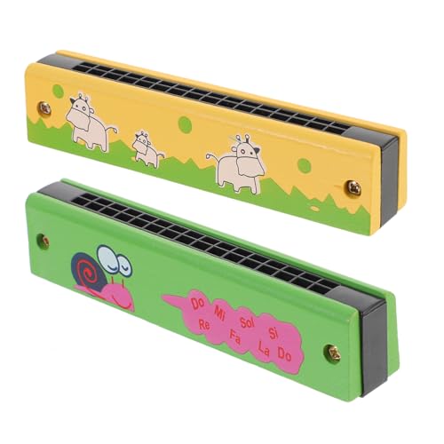 BESPORTBLE 2 Stück Mundharmonika aus Holz Diatonisch Kindgerechte für Kleine Hände Spielerisches Musikinstrument für Musikalische Fähigkeiten und Kreativität BESPORTBLE 2 Stück Mundharmonika aus Holz Diatonisch Kindgerechte für Kleine Hände Spielerisches Musikinstrument für Musikalische Fähigkeiten und Kreativität von BESPORTBLE