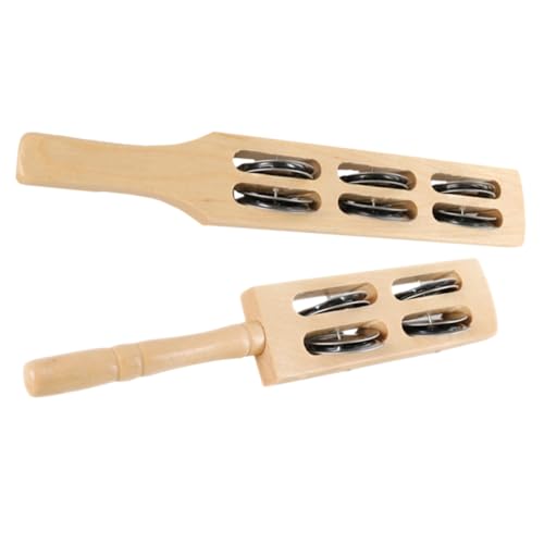 BESPORTBLE 2 Stück Musikinstrument Teiliges Holz Bell Shaker mit Griff und Bell Shaker für Musikalische Früherziehung Hand Augen Koordination und Kreatives Klangspiel BESPORTBLE 2 Stück Musikinstrument Teiliges Holz Bell Shaker mit Griff und Bell Shaker für Musikalische Früherziehung Hand Augen Koordination und Kreatives Klangspiel von BESPORTBLE