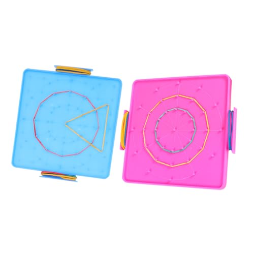 BESPORTBLE 2 Stück Pinnwand Für Schüler Geoboard Sensorische Geoboards Für Schüler Bildung Mathematisch Doppelt Klein Bunt Zubehör Manipulatives Lehrgummibänder Verschiedene BESPORTBLE 2 Stück Pinnwand Für Schüler Geoboard Sensorische Geoboards Für Schüler Bildung Mathematisch Doppelt Klein Bunt Zubehör Manipulatives Lehrgummibänder Verschiedene von BESPORTBLE