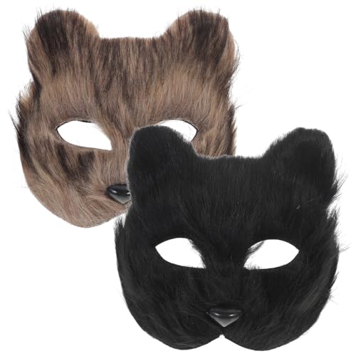 BESPORTBLE 2 Stück Plüsch Fuchs Maske Realistische Tiermaske für Kostümpartys Halloween Maskeraden und Cosplay Furry Design für Besondere Anlässe BESPORTBLE 2 Stück Plüsch Fuchs Maske Realistische Tiermaske für Kostümpartys Halloween Maskeraden und Cosplay Furry Design für Besondere Anlässe von BESPORTBLE