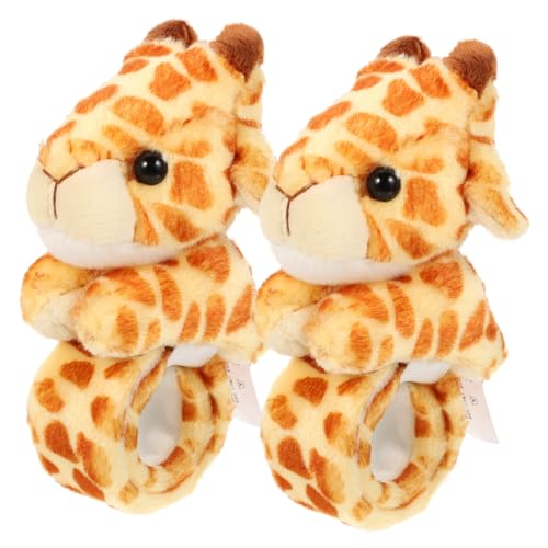 BESPORTBLE 2 Stück Plüsch snap armband Giraffe Slap Bracelet Tierisches Partyspielzeug Niedliches Stofftier armband Geschenk für Einfache Handhabung und Dekoratives Accessoire BESPORTBLE 2 Stück Plüsch snap armband Giraffe Slap Bracelet Tierisches Partyspielzeug Niedliches Stofftier armband Geschenk für Einfache Handhabung und Dekoratives Accessoire von BESPORTBLE