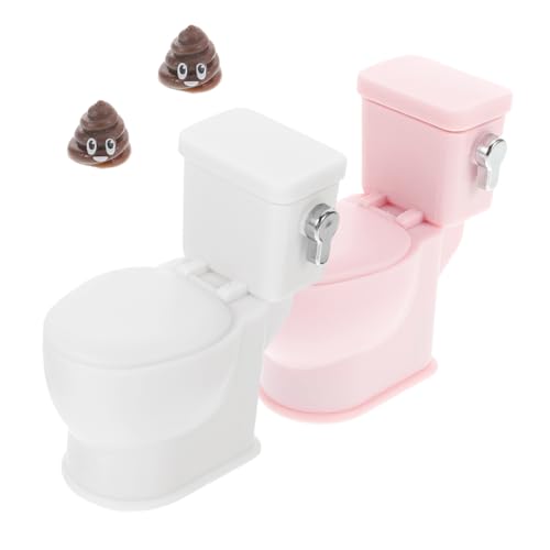 BESPORTBLE 2 Stück Puppenhaus-Toilette, Miniatur-mini-puppenspielzeughaus, Maßstab 1:12, Realistische Spültoilette Und Mini-badezimmerzubehör Für Rollenspiele, Winzige Badezimmerdekoration BESPORTBLE 2 Stück Puppenhaus-Toilette, Miniatur-mini-puppenspielzeughaus, Maßstab 1:12, Realistische Spültoilette Und Mini-badezimmerzubehör Für Rollenspiele, Winzige Badezimmerdekoration von BESPORTBLE