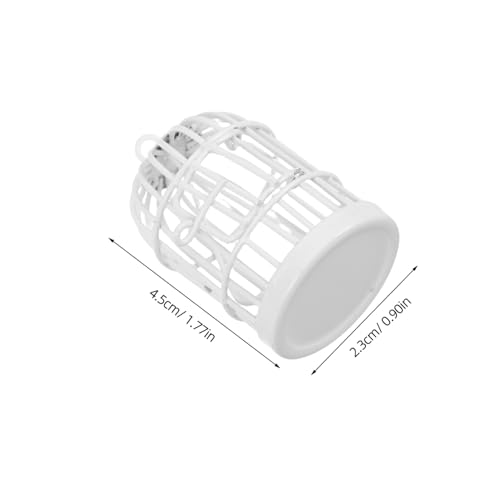 BESPORTBLE 2stücke Miniatur-vogelkäfig-Ornament Aus Metall Zum Aufhängen Mit Flügeltür Passend Für Puppenhaus Vintage Für DIY-projekte Und Heimdekoration von BESPORTBLE