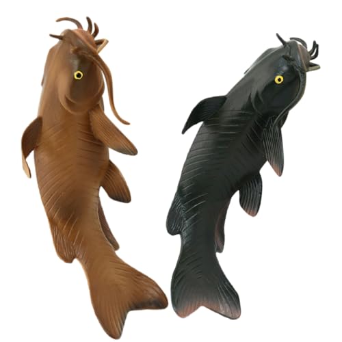 BESPORTBLE 2 Stück Realistische Fischfiguren aus Kunststoff Lernspielzeug für Dekoration und Interaktive Lehrmittel für Kleine und Deko Enthusiasten von BESPORTBLE
