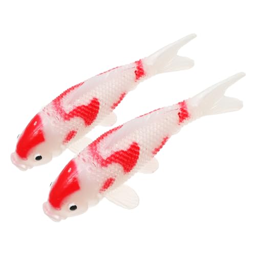 BESPORTBLE 2 Stück Realistische Koi Fisch Figuren für Aquarien Schwimmende Dekoration aus Faderesistent für Garten und Fisch Tank BESPORTBLE 2 Stück Realistische Koi Fisch Figuren für Aquarien Schwimmende Dekoration aus Faderesistent für Garten und Fisch Tank von BESPORTBLE
