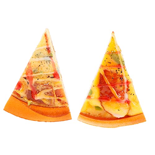 BESPORTBLE 2 Stück Realistische Künstliche Pizza Scheiben Modell zur Dekoration und Fotografie Lebensnahe Simulation für Küchen Deko Party Accessoire und Lehrspielzeug von BESPORTBLE