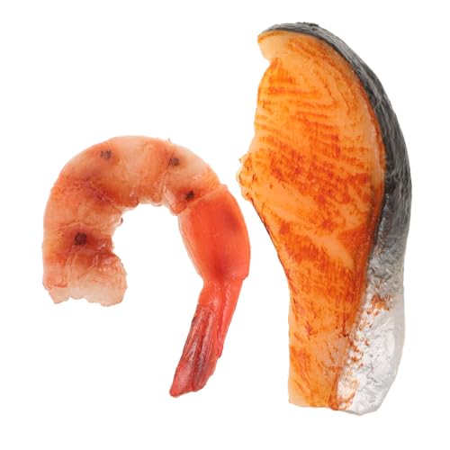 BESPORTBLE 2 Stück Realistische Teilig Grillfisch und Garnelen Modell Detailgetreue Imitation Vielseitig für Restaurant Home Decor Fotografie Requisiten Leicht und Tragbar für Display und BESPORTBLE 2 Stück Realistische Teilig Grillfisch und Garnelen Modell Detailgetreue Imitation Vielseitig für Restaurant Home Decor Fotografie Requisiten Leicht und Tragbar für Display und von BESPORTBLE