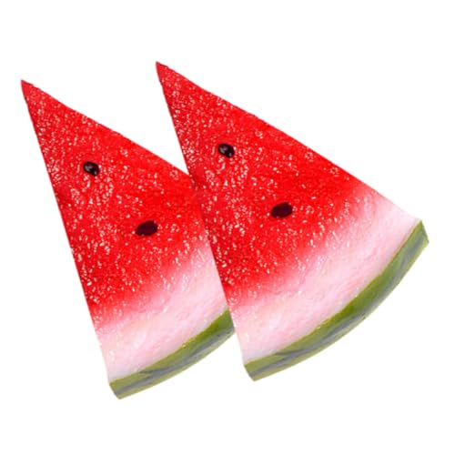 BESPORTBLE 2 Stück Realistische Wassermelonen Scheiben Deko Langlebiges Fake Fruit Modell Detailgetreue Simulation für Party Kinderzimmer Laden und Bürodekoration BESPORTBLE 2 Stück Realistische Wassermelonen Scheiben Deko Langlebiges Fake Fruit Modell Detailgetreue Simulation für Party Kinderzimmer Laden und Bürodekoration von BESPORTBLE