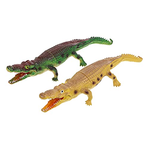 BESPORTBLE 2 Stück Realistisches Krokodil Spielzeugset Große Weiche Alligator Modelle mit Geräuschfunktion für Frühe Bildung Dekoration Grün BESPORTBLE 2 Stück Realistisches Krokodil Spielzeugset Große Weiche Alligator Modelle mit Geräuschfunktion für Frühe Bildung Dekoration Grün von BESPORTBLE