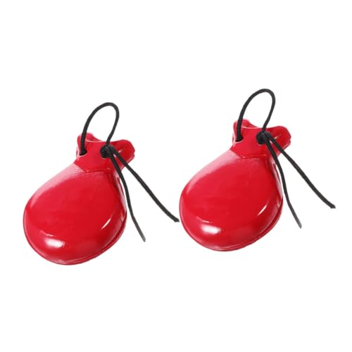 BESPORTBLE 2 Stück Rote Holz Kastagnetten Percussion Musikinstrument mit Klarem Klang Leicht und Kompakt für Musikspielzeug Kleinkinder und Tanz BESPORTBLE 2 Stück Rote Holz Kastagnetten Percussion Musikinstrument mit Klarem Klang Leicht und Kompakt für Musikspielzeug Kleinkinder und Tanz von BESPORTBLE