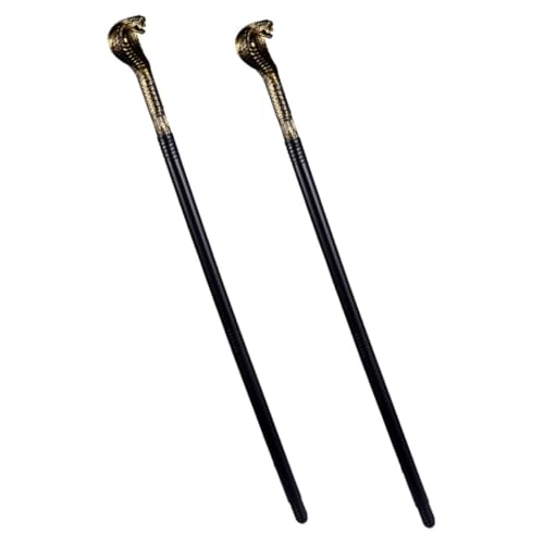 BESPORTBLE 2 Stück Schlangenzepter Kostüm Maskerade Party Kostüm Halloween Cosplay Prop Cane von BESPORTBLE