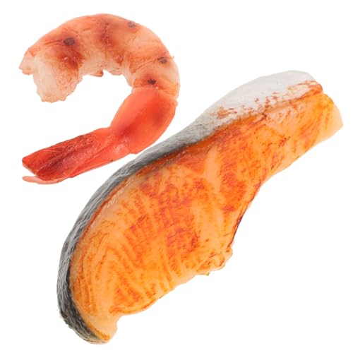 BESPORTBLE 2 Stück Simulierte Grill Garnelen und Fisch Modell Realistische Fake Food Dekoration für Fotografie Restaurant Displays und Heimdekoration BESPORTBLE 2 Stück Simulierte Grill Garnelen und Fisch Modell Realistische Fake Food Dekoration für Fotografie Restaurant Displays und Heimdekoration von BESPORTBLE