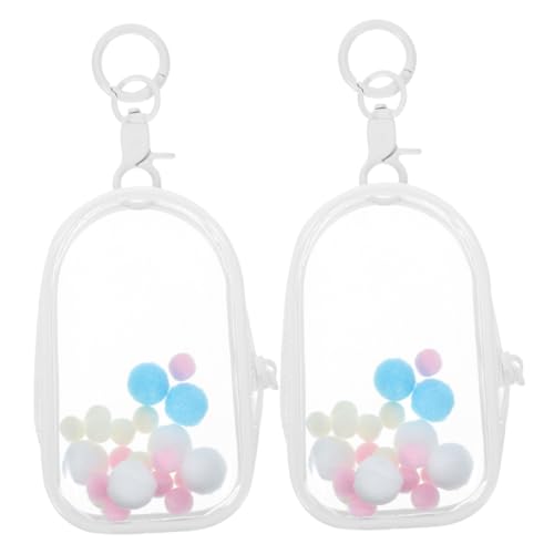 BESPORTBLE 2 Stück Taschenvitrine Für Figuren Puppenvitrine Puppenvitrine Puppenaufbewahrungstasche Minifigurenvitrine Puppenkoffer Vitrine Hängende Puppentasche Transparentes PVC von BESPORTBLE