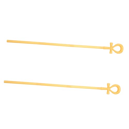 BESPORTBLE 2 Stück Teiliges Ägyptisches Halloween Kostüm Accessoire Strapazierfähiger Kunststoff Gehstock für Cosplay Maskenball Theater und Themenpartys BESPORTBLE 2 Stück Teiliges Ägyptisches Halloween Kostüm Accessoire Strapazierfähiger Kunststoff Gehstock für Cosplay Maskenball Theater und Themenpartys von BESPORTBLE