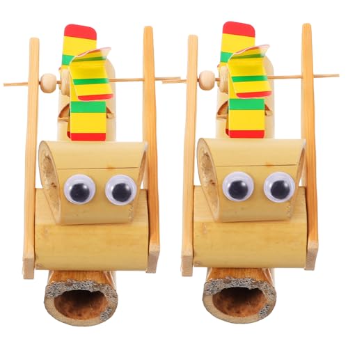 BESPORTBLE 2 Stück Teiliges Bambus Pfeifenspielzeug für Leichtes DIY Musikinstrument Sicher und Tragbar Geeignet für Frühe Musikalische und Kreatives von BESPORTBLE