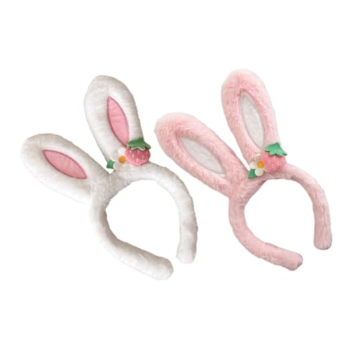 BESPORTBLE 2 Stück Teiliges Bunny Ohr Haarreif aus Weichem Plüsch Bequeme Verformungsbeständige Hasenohren Stirnbänder für Party Fotoshooting Karneval und Kostümfest BESPORTBLE 2 Stück Teiliges Bunny Ohr Haarreif aus Weichem Plüsch Bequeme Verformungsbeständige Hasenohren Stirnbänder für Party Fotoshooting Karneval und Kostümfest von BESPORTBLE