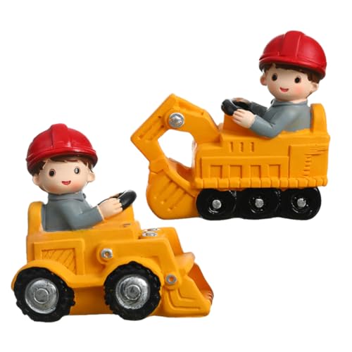 BESPORTBLE 2 Stück Teiliges Cake Topper Bagger und Bulldozer Tortendeko Kindergeburtstag Kuchen Ornament Kreative Heimdekoration für Jungen BESPORTBLE 2 Stück Teiliges Cake Topper Bagger und Bulldozer Tortendeko Kindergeburtstag Kuchen Ornament Kreative Heimdekoration für Jungen von BESPORTBLE