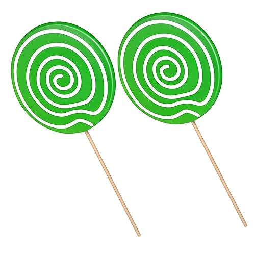 BESPORTBLE 2 Stück Teiliges Große Lollipop Simulation aus Flexiblem Verschleißfestem Material Sicheres Dekoratives Modell für Mädchen und Jungen Partydeko von BESPORTBLE