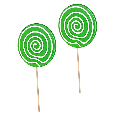 BESPORTBLE 2 Stück Teiliges Großes Lollipop Simulation Modell Realistisch Grün Fotorequisite für Party Dekoration Jungen Mädchen BESPORTBLE 2 Stück Teiliges Großes Lollipop Simulation Modell Realistisch Grün Fotorequisite für Party Dekoration Jungen Mädchen von BESPORTBLE