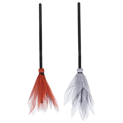 BESPORTBLE 2 Stück Teiliges Halloween Hexenbesen Abnehmbar Leichte Hexenbesen für Kostüm und Party Lustiges Cosplay Zubehör für Halloween Kinderparty und Verkleidung von BESPORTBLE