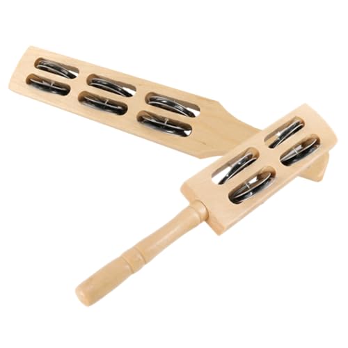 BESPORTBLE 2 Stück Teiliges Holz Handglocken mit Metallklang Rhythmische Percussion Instrumente für Vielseitige Klangstäbe zum Schütteln und Fördert Musikalische Wahrnehmung und Koordination BESPORTBLE 2 Stück Teiliges Holz Handglocken mit Metallklang Rhythmische Percussion Instrumente für Vielseitige Klangstäbe zum Schütteln und Fördert Musikalische Wahrnehmung und Koordination von BESPORTBLE
