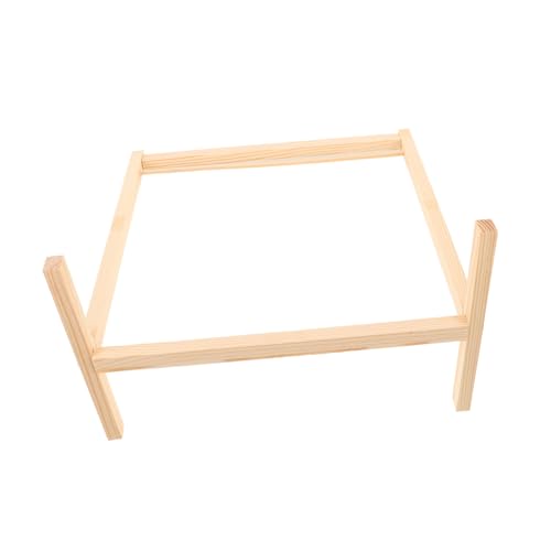 BESPORTBLE 2 Stück Teiliges Holz kleiderbügel Puppenkleiderhalter Miniatur Wäscheständer für Puppen und Stofftiere Stabiler Puppenschrank Organizer Dekorativer Ankleidebügel von BESPORTBLE